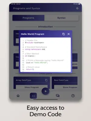 C++ Tutorial android App screenshot 0